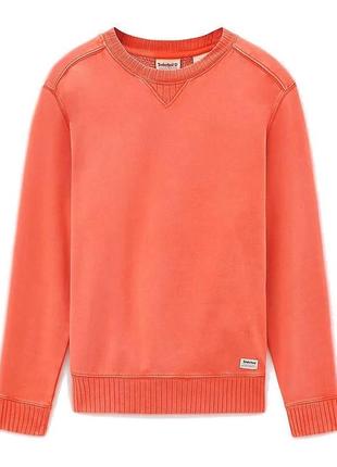 Шикарный свитшот timeberland mad river garment dyed sweatshirt orange