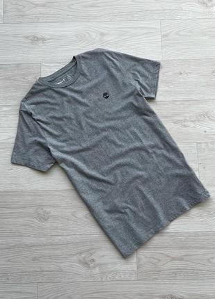 Базова футболка timberland logo organic cotton slim fit t-shirt grey2 фото