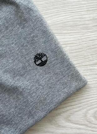Базова футболка timberland logo organic cotton slim fit t-shirt grey6 фото