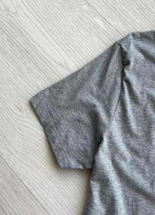Базова футболка timberland logo organic cotton slim fit t-shirt grey5 фото