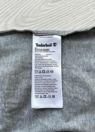 Базова футболка timberland logo organic cotton slim fit t-shirt grey8 фото
