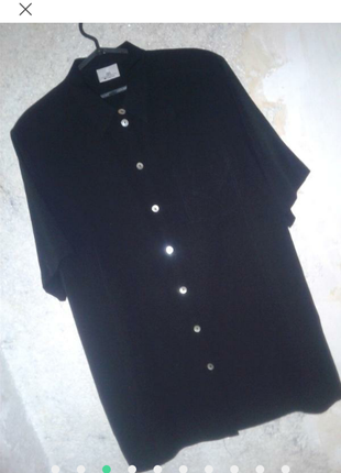 Блуза сорочка рубашка черная fabiani6 фото