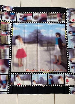 Шовковий хустку великий moschino кінострічка