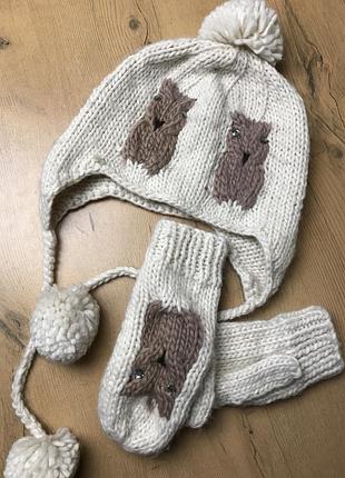 Набор шапка и перчатки