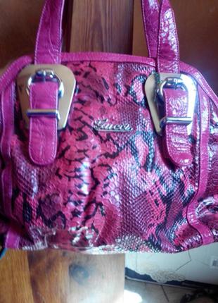 Сумка питон розовый