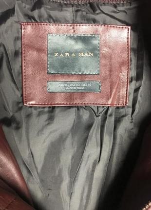 Кожанка кожаная куртка zara2 фото