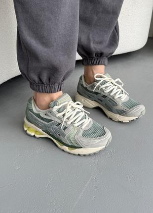 Кросівки asics gel-kayano 14 grey/mint