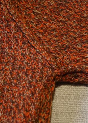 Мягчайший меланжевый пуловер карамельного цвета m&s  xs5 фото