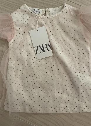 Футболка zara 18-24 месяца1 фото