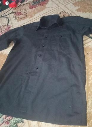 Рубашка чорного кольору2 фото