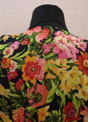 Летняя кофточка блуза коротким рукавом туника с принтом большого размера 16/184 фото