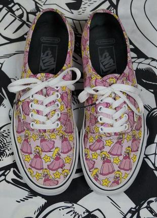 Кеды с принтом игры марио vans nintendo princess peach3 фото