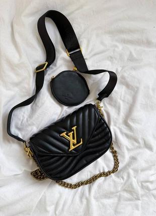 Женская кожаная сумка, стиль "lv" премиум2 фото
