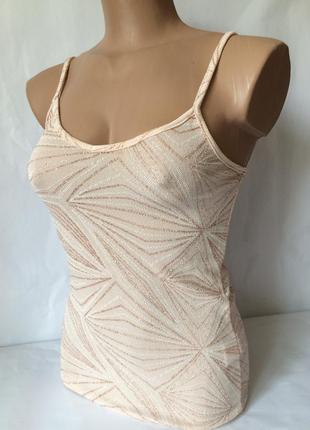 Трикотажна майка блузка з бльостками atmosphere