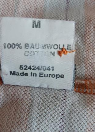 Фирменная футболка поло оранжевого цвета в полоску pierre cardin made in europe5 фото