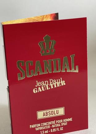 Jean paul gaultier scandal pour homme absolu - parfum concentré 1.5 ml