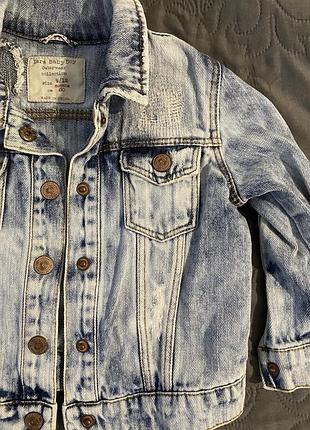 Джинсова куртка zara 2