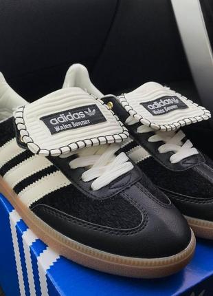 Женские кроссовки adidas samba wales bonner 
black white