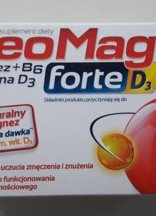 Neomag forte d3 магній b6+вітамін д3 2000 на 50 таб. в наявності