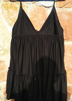 Маленькое черное платье-разлетайка zara2 фото