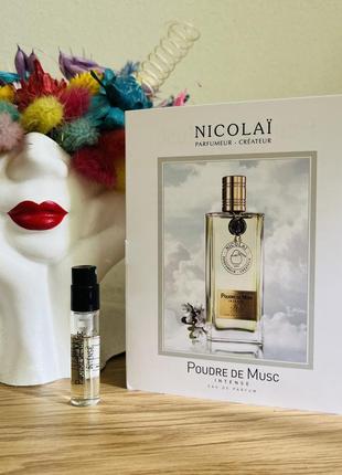 Оригінал пробник парфум парфумована вода parfums de nicolai poudre de musc intense