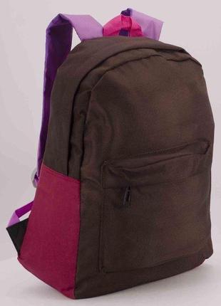 Молодіжний підлітковий рюкзак дівчинка style шкільний oxford коричневий