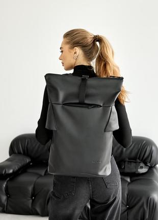 Женский рюкзак ролл sambag rolltop kzn черный