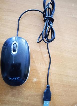 Мышь trust basi wired mouse black