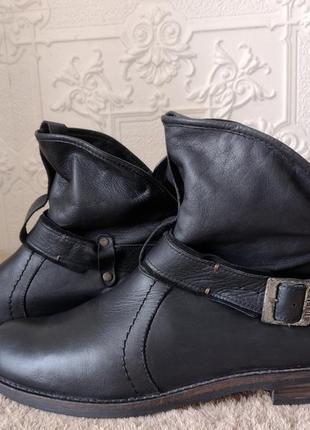Байкерские кожаные ботинки buffalo london  рокерские мотоциклетные2 фото