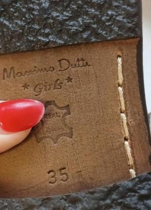 Демісезонні чоботи черевики 35 шкіряні коричневі  маленький розмір подросткові жіночі дитячі7 фото