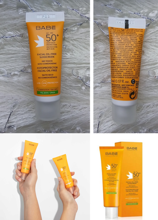 🏖️ babe laboratorios oil free sun protection spf 50+ 
сонцезахисний крем