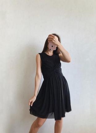 Черное платье с переплетением asos сеточка1 фото