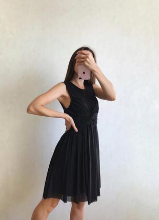 Черное платье с переплетением asos сеточка4 фото