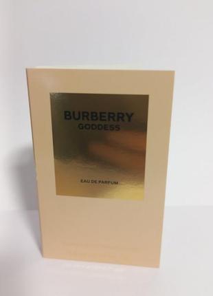 Burberry goddess парфюмированная вода, пробник.