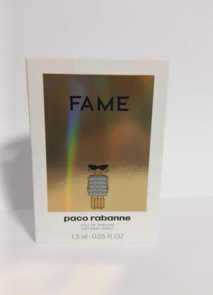 Paco rabanne fame парфюмированная вода, пробник.