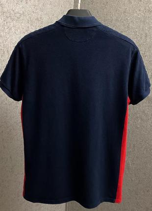 Синя футболка поло від бренда polo ralph lauren3 фото