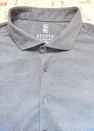 Немецкого бренда desoto, производства ес, оригинальная мужская трикотажная рубашка, хлопковая4 фото