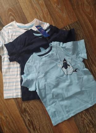 Набор футболок lupilu на 1-2 года2 фото