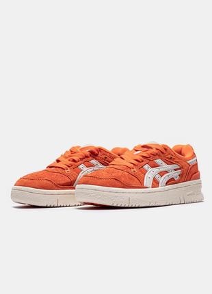 Кроссовки asics ex89 kith orange2 фото