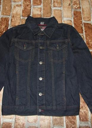Куртка вітровка джинсовий піджак хлопчику 10 років tape a loelil2 фото
