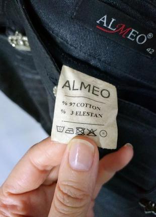 Капрі бріджи джинсові металізовані зі срібним декором7 фото