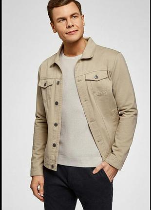 Бежевая джинсовка ветровка армани а/х armani exchange м сша