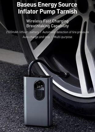 Портативный компрессор для автомобиля baseus inflator pump