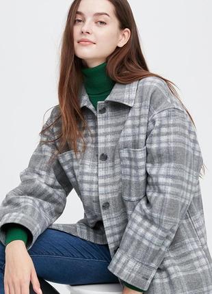 Тепла сорочка uniqlo на ґудзиках