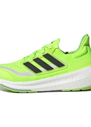 Кроссовки текстильные беговые для фитнеса унисекс adidas ultraboost light lucid lemon 39-40 41-42 размер7 фото