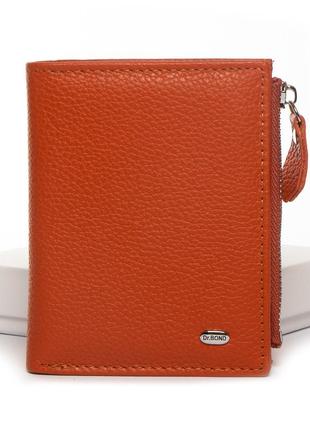 Кошелек кожаный женский classic dr. bond wn-23-10 orange