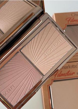 Палетка для контуринга charlotte tilbury filmstar bronze &amp; glow mini