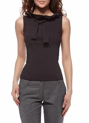 Чорна блуза зі спинкою-сіткою