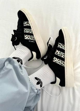 Adidas campus 👕 “black / leopard” premium