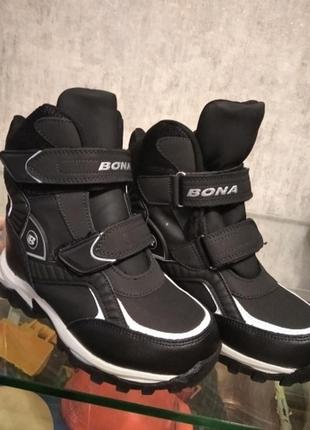 Зимові термочеревики/кросівки bona, чорні, 34 р, устілка 21,9 см10 фото